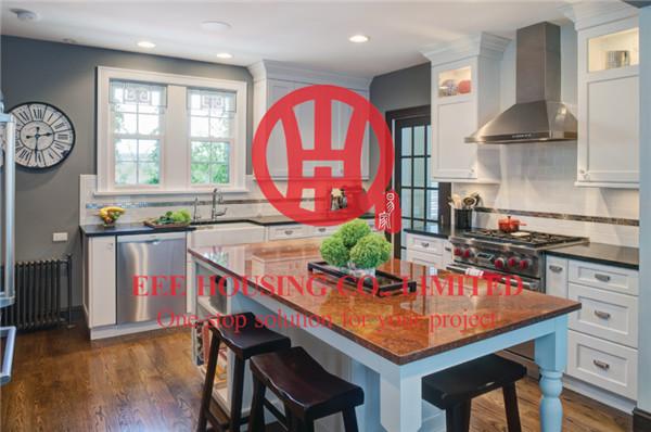 Fashion Shaker-style Solid Wood Kitchen Cabinet with Excellent Design and Quality