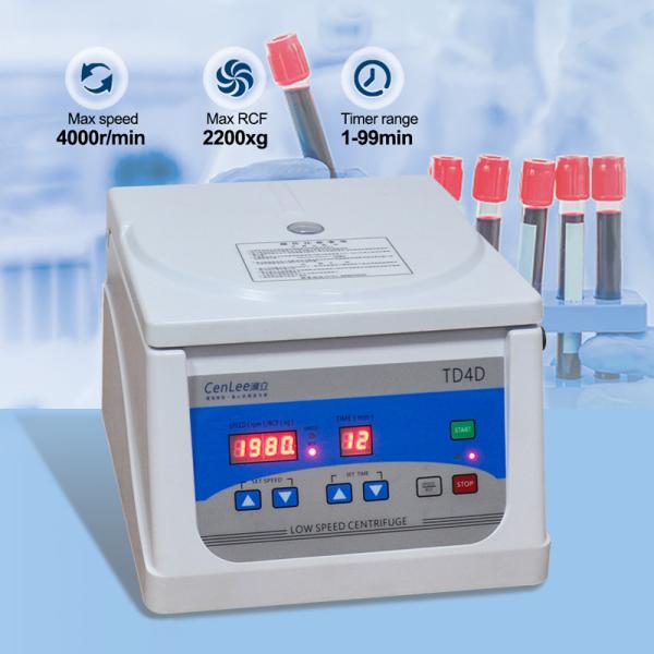 TD4D Hospital Equipment Plasma Centrifuge with Max Capacity 160ml and 12 x 5ml Rotor Tubes