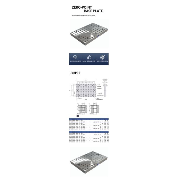 FC30 Burnished Fixture Base Plate CMM Gridded Fixture Plate