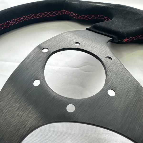Custom D Shape Flat Billet Racing Steering Wheels 6 Bolt 6061 Aluminium For Car Drift