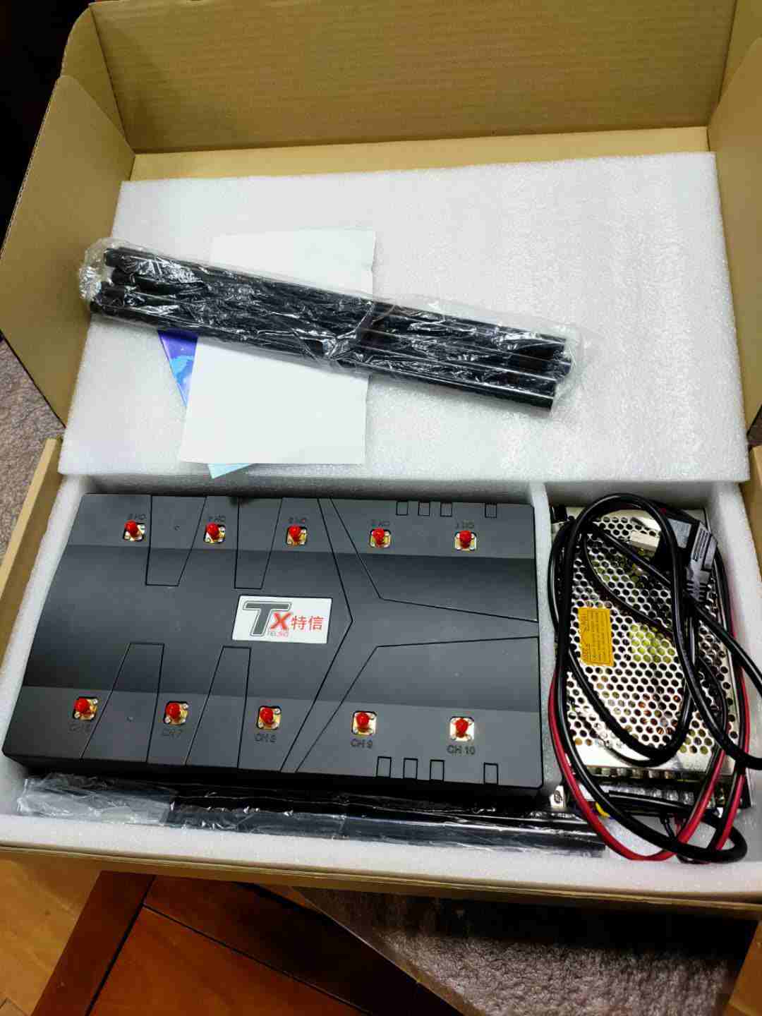 Встряхиватель блокатора Jammer сигнала Wifi GPS телефона канала радиотелеграфа 10
