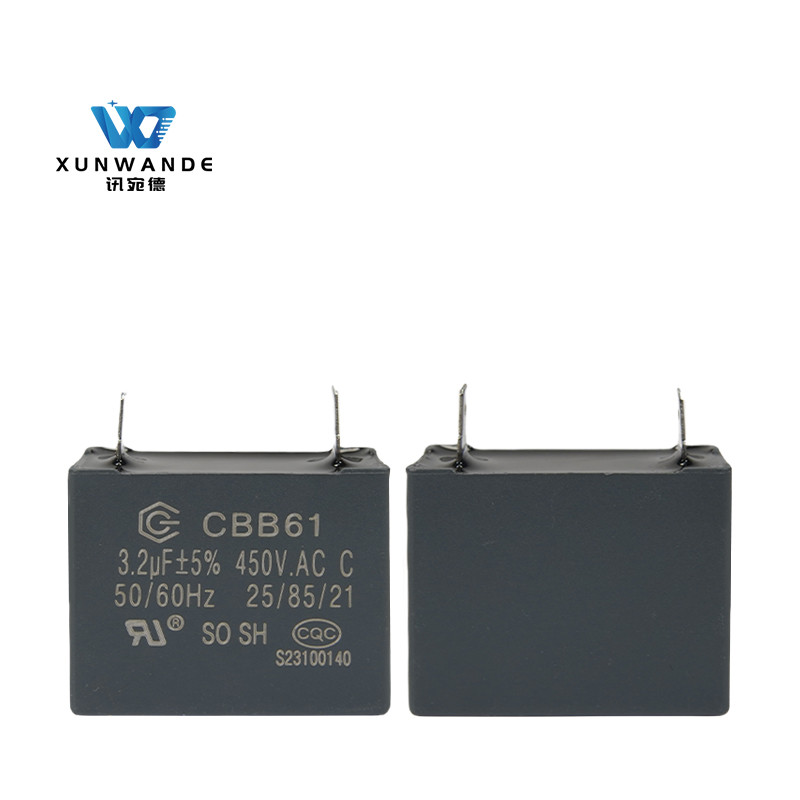 CBB61 450V 3.2UF Конденсатор переменного тока Кондиционер вентилятор конденсатор 10000 часов 25 / 85 / 21
