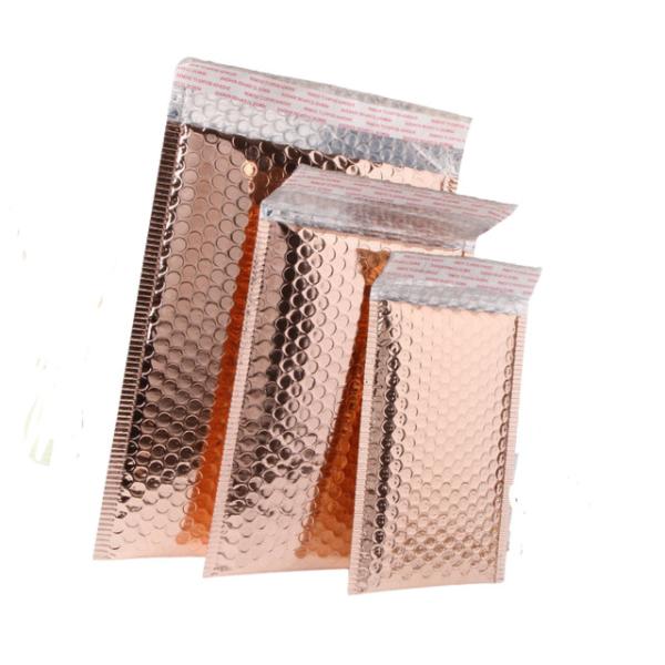 Biodegradable Compostable Shipping Packaging Holographic Metallic Poly Bubble Mailer Padded Envelope