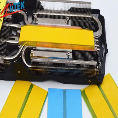 Espuma térmica 2,0 compressíveis macios amarelos de borracha do silicone com M-K Thermal Gap Filler para a tevê refrigerando dos componentes/diodo emissor de luz