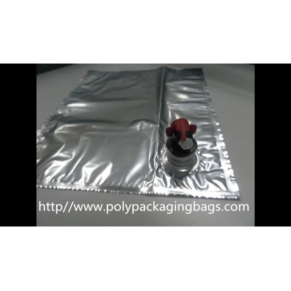 Пластиковая сумка гибкой упаковки многоразовая в коробке с Spout, серебряными сумками BIB для сока вина