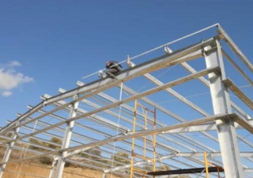 Hot Dipping Galvanized Metal Frame Prefab Steel Warehouse Seaside Buildings Steel Structure