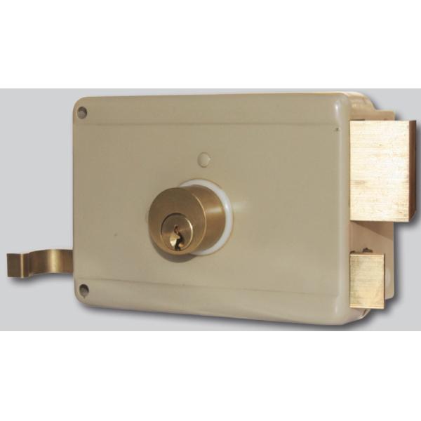 European Style Rim Door Lock with Strike Plate Included and Backset 60mm