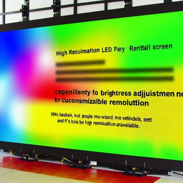 High Resolution Party Rental LED Screen with Brightness Adjustment and Customizable Resolution