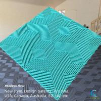 Modern Gray Plastic Interlock Flooring Tile for Indoor and Outdoor Use
