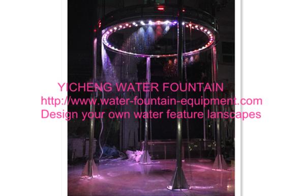 Digital Musical Graphical Water Curtain Artificial Waterfall Fountain For Shows