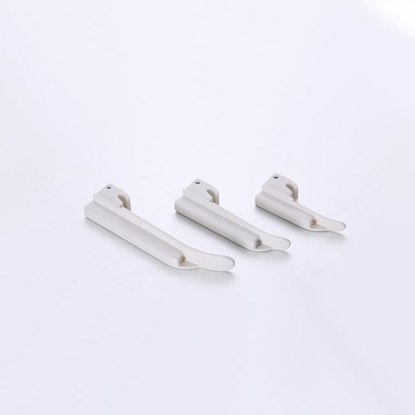 Curved Anesthesia Laryngoscope with LED Light and Durable Stainless Steel Blade for Intubation