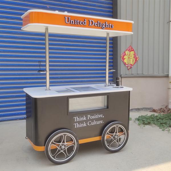 new model hot sale ice cream machine cart free shipping ice cream cart