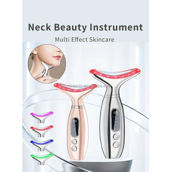 Masseur facial et cou liftant pour la maison, masseur liftant en forme de V pour raffermir et blanchir la peau