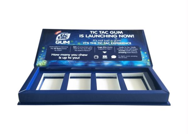 Full Color Printing Magnetic Lid Gift Box , Candy Packaging Flip Top Magnetic Box