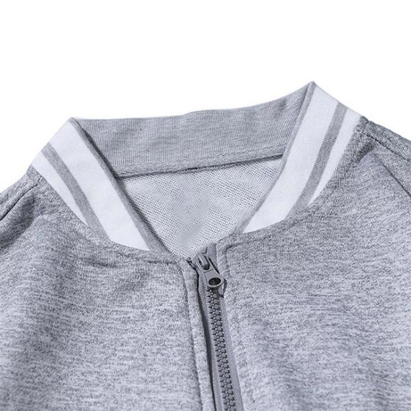 M-XXXL Stand Up Collar Colored Bomber Jacket Boys Girls Casual Baseball Jacket