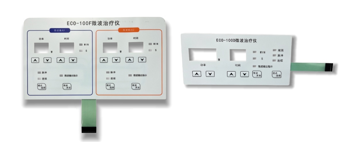 Custom Size Membrane Switch with Tactile Metal Dome and Waterproof Surface for Industrial Equipment