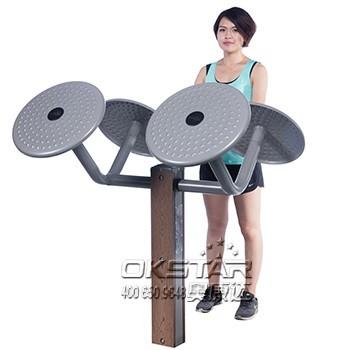 outdoor gym equipment Park Wood outdoor Exercise Equipment Tai Chi Spinner  For Arm Training
