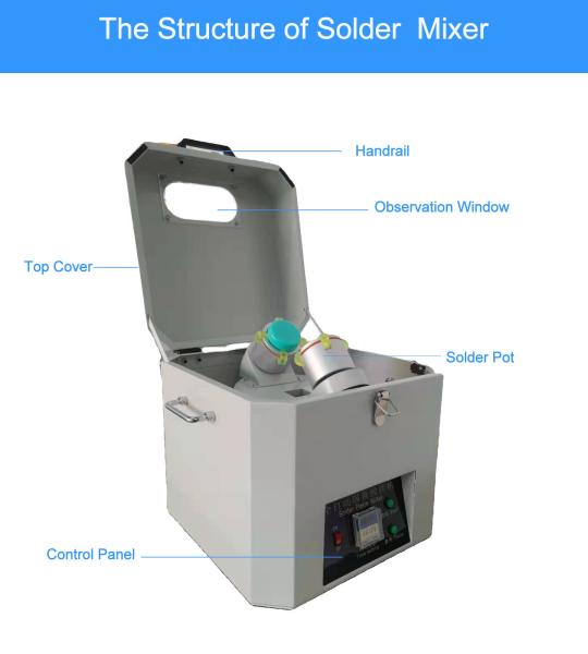 AC220V Automatical air bubbles elimination Solder Paste Mixer