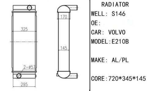 Prime Radiator 14549879/ Water Radiator/ Cooling Radiator For Volvo EC210