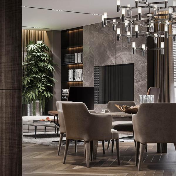 PVC Laminate Wood Hanging Kitchen Cabinets From Ceiling