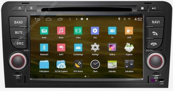 Ouchuangbo S160 Audi A3 GPS radio stereo navi support 3G WIFI BT phone book android 4.4 OS