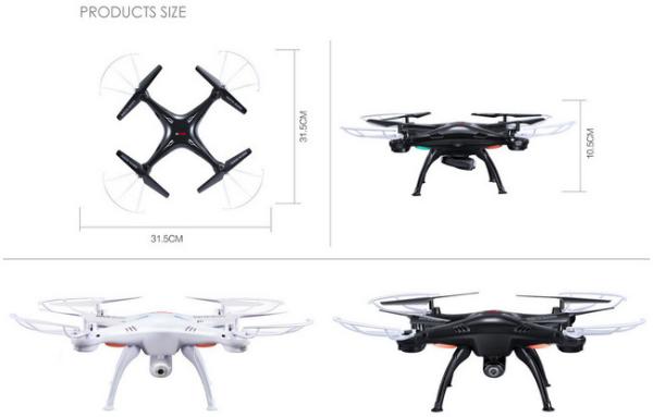 X5SW WIFI FPV Real-Time RC Drone 2.4G 4CH Headless RC Quadcopter Camcorder W/ HD Camera