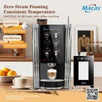 Pompes à engrenages à haut volume, distributeur de café commercial avec système d'auto-nettoyage et capacité de 80 kg