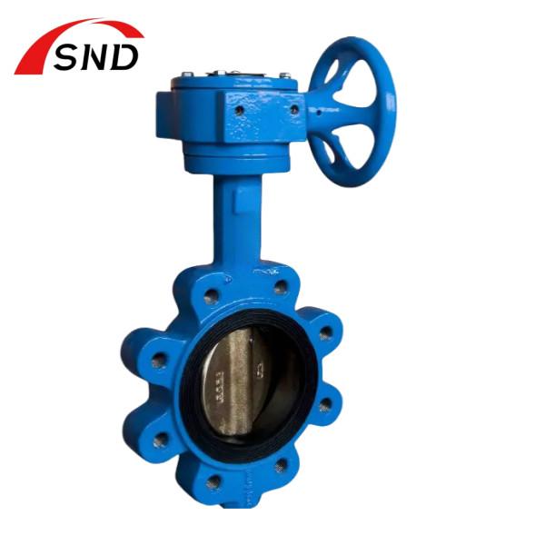 Oil And Gas Lug Type Butterfly Valve Cast Iron Body Material