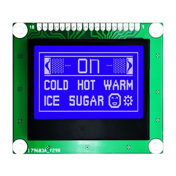 128X64 ставит точки графический модуль LCD УДАРА FSTN с белой стороной освещает контржурным светом