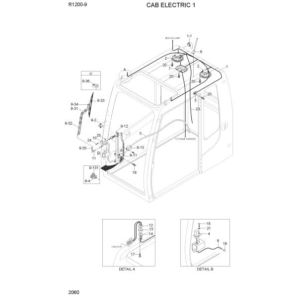 lame d'essuie-glace de bras d'essuie-glace de 21Q6-01220 21Q6-01230 pour Hyundai R210LC9