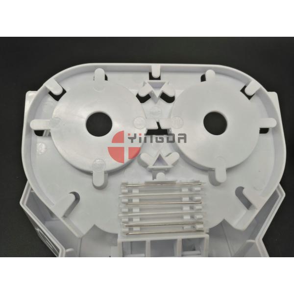 Коробка белого крытого ДИН оптического волокна терминальная, пластиковые ядри коробки 12 прекращения