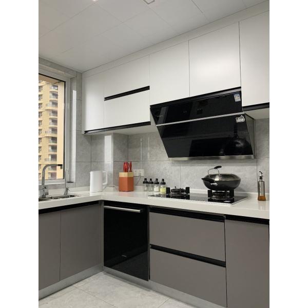 Laminate Kitchen Cabinets Full Set Home Furniture With Stainless Steel Sinks