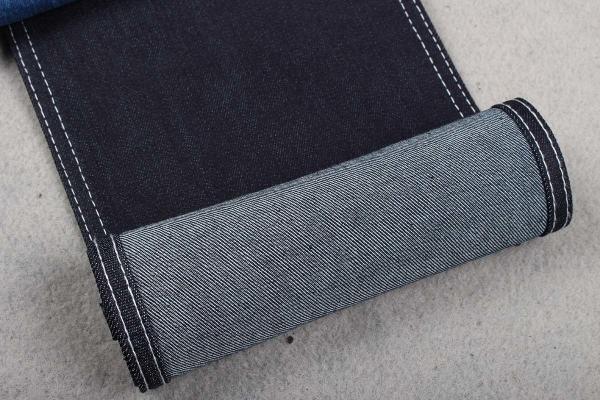 10.3oz sanforisant le tissu bleu-foncé de denim de polyester de coton de Spandex