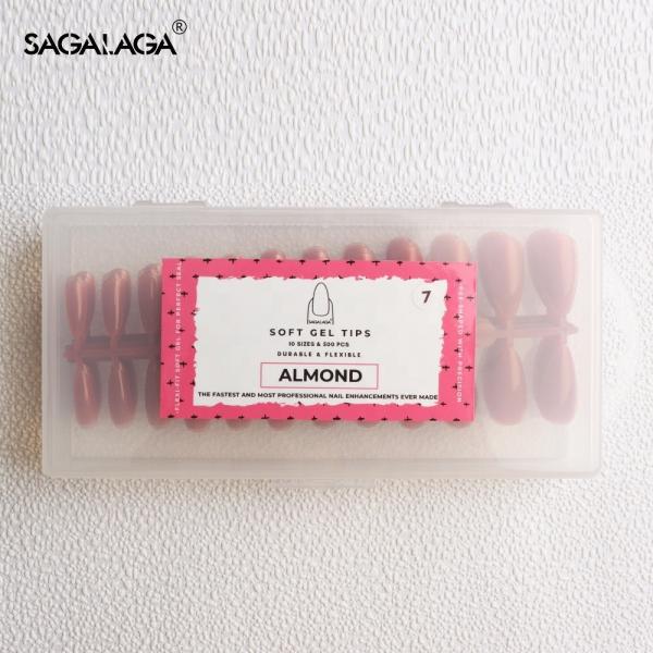 Medium Ballerina Square Nails Try 240PCS Full Cover C Tube Shape Color Nail Tips for a Professional Loo