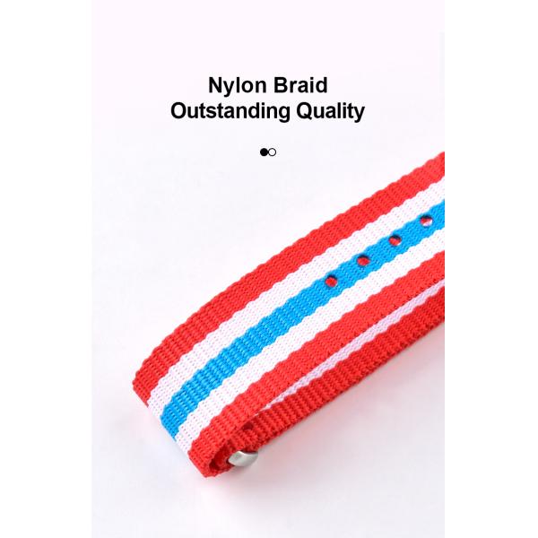 Adjustable Nylon Braided Strap · 18~26mm