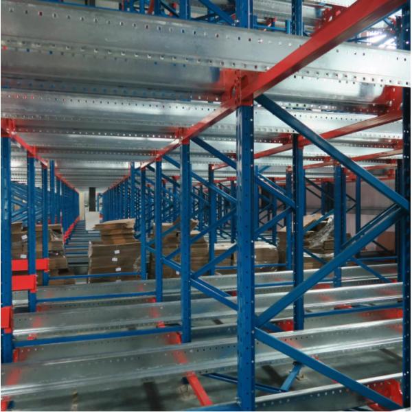 Powder Coated Radio Shuttle Racking System For Cold Storage / Food Production