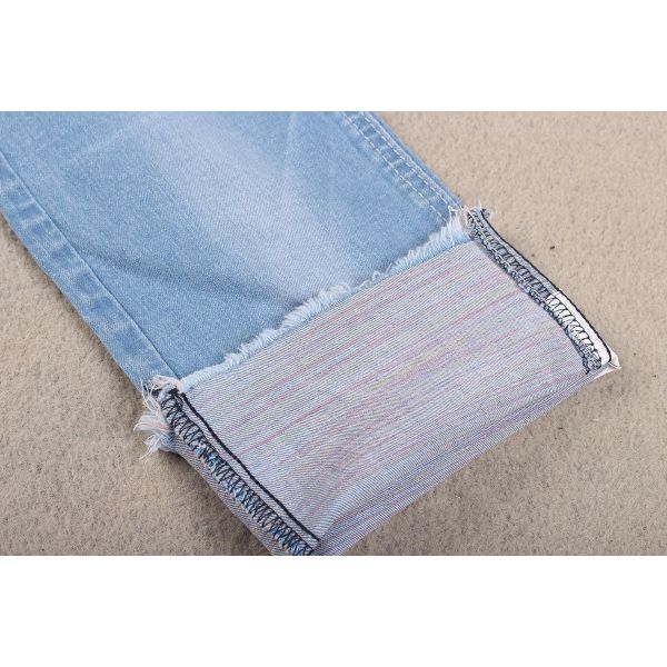 Colorful Backside Warp Slub Cotton Spandex Denim Fabric Jeans Fabric