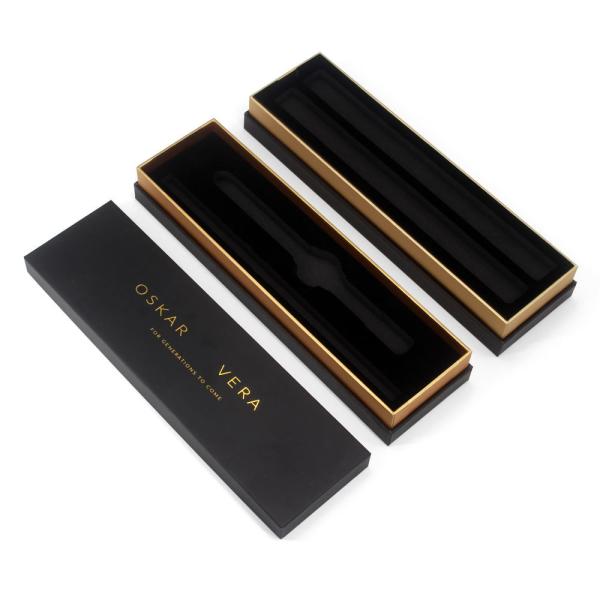 OEM Black Cardboard Watch Gift Box Matt Lamination Printing