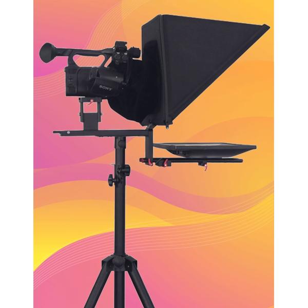 Темперный HD стеклянный стенд 22 дюймовый телепромптер для телевещательного оборудования