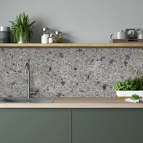 Scratch-Resistant Terrazzo Aluminum Composite Panel (1220x2440mm)