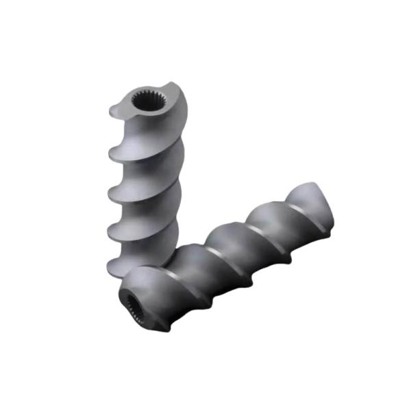 Wear Resistant Bimetallic Screw Elements And Barrel For Plastic Extruder Of Fluoroplastic Masterbatch
