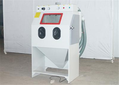 Small Parts Manual Sandblasting Cabinet , 550W Power Glass Beads Blast Cabinet