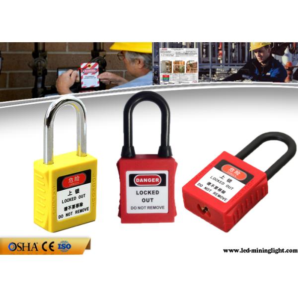 Nylon Shackle ABS Lock Body Safety Lockout Padlocks with Customized Language