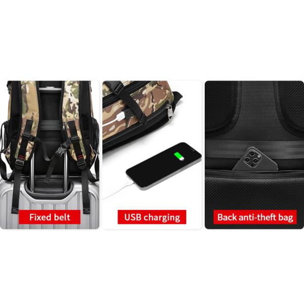 Оксфордский 65-литровый рюкзак для походов камуфляжный рюкзак для походов OEM/ODM