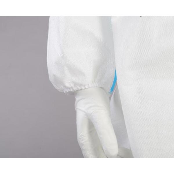 Breathable Disposable Protective Clothing Anti Static With Elastic Hood