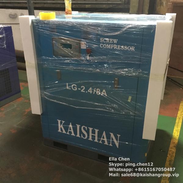 85 cfm / 116 Psi 20 Hp Screw Air Compressor Kaishan Motor Driven Stationary LG Series