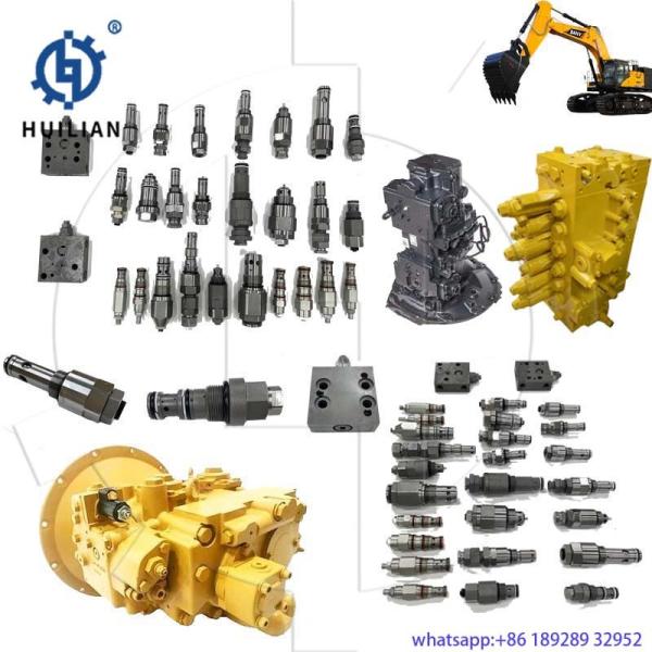 Valvula de controlo de bomba hidráulica de escavadeira Partes Valvula de serviço de alívio rotativo principal Para PC200-3 PC200-6 PC200-7 PC200-8
