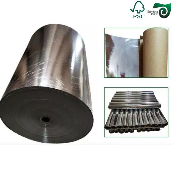 70 gramos de papel metálico para etiquetas de botellas de cerveza Plata Frente Blanco Atrás 765 mm