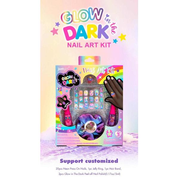 Delicate Easy To Use DIY Nail Art Kit For Pretend Play With GID Nail Polish