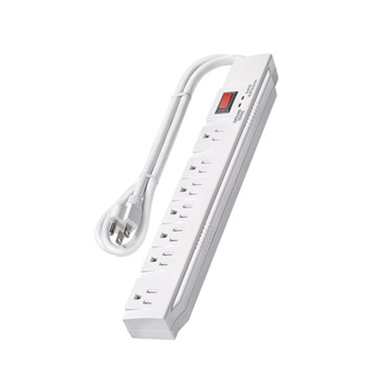 7 outlet Power Strip and Extension Socket With 15A Circuit Breaker Surger Protector